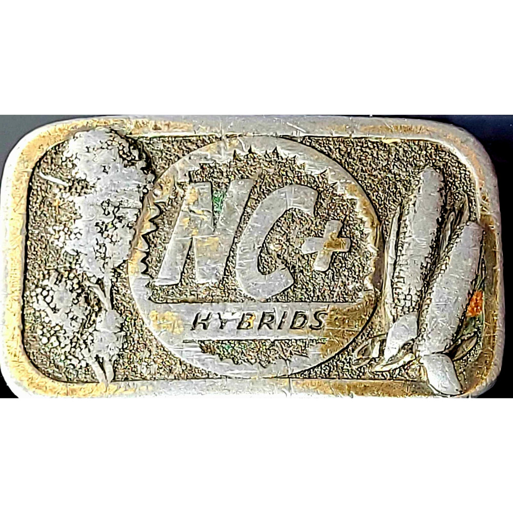 Vintage Worn Farmer Tough NC+ Hybirds Belt Buckle